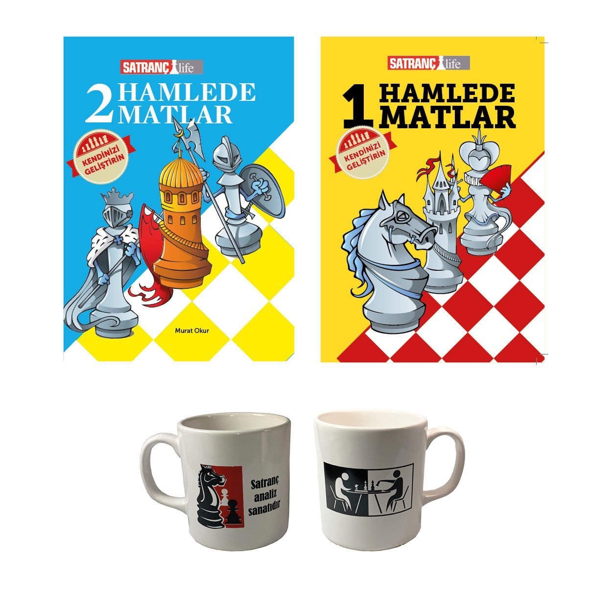 2'li Kitap seti + Kupa Bardak